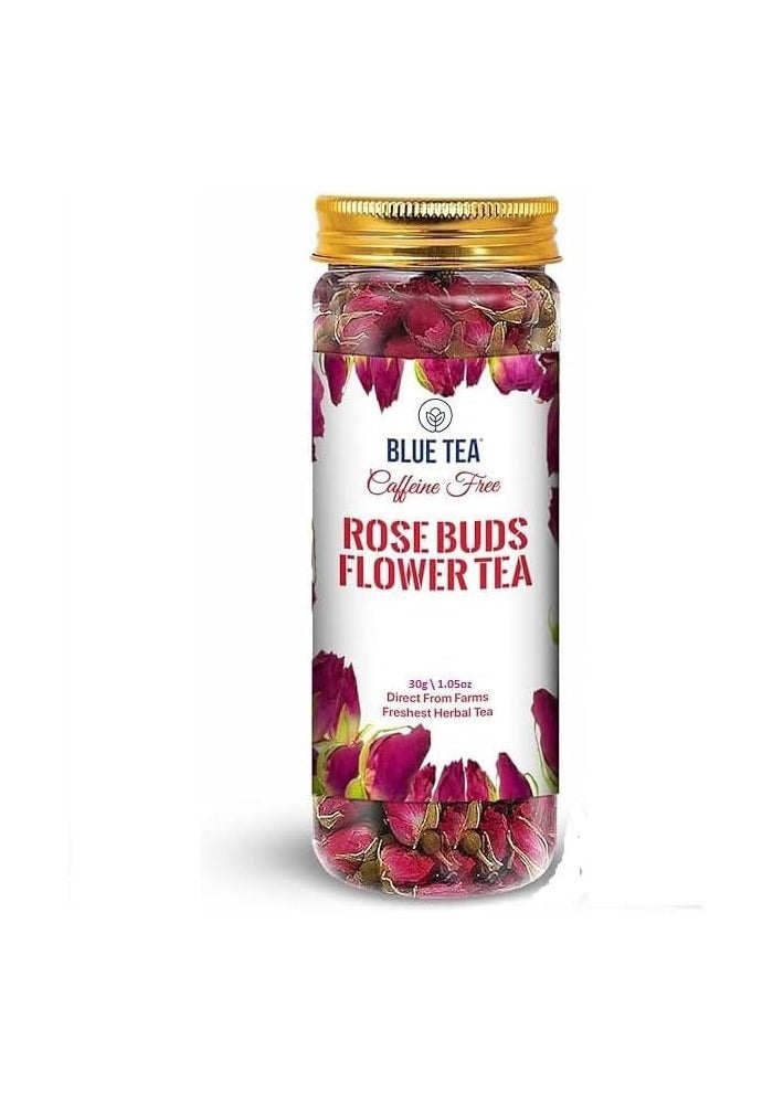 BLUE TEA Rose Buds Flower Tea - 30g - Image 2